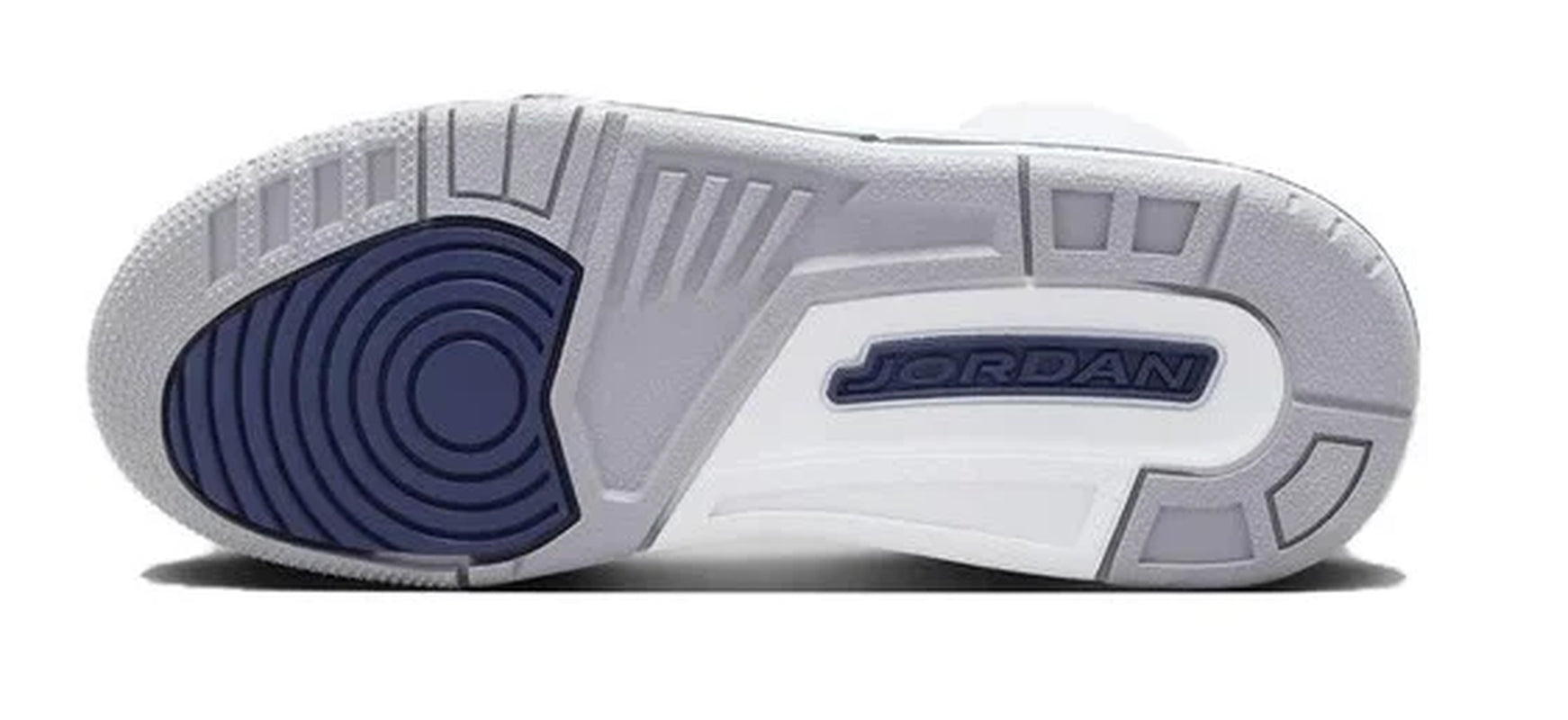 Big Kid's Air Jordan 3 Retro White/Midnight Navy Sneakers - Size 4
